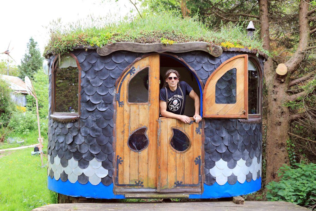 Grant Oatley’s ‘Love Shack’ is a tiny little work of art that you can live in while also being completely transportable, as it is built on its own trailer